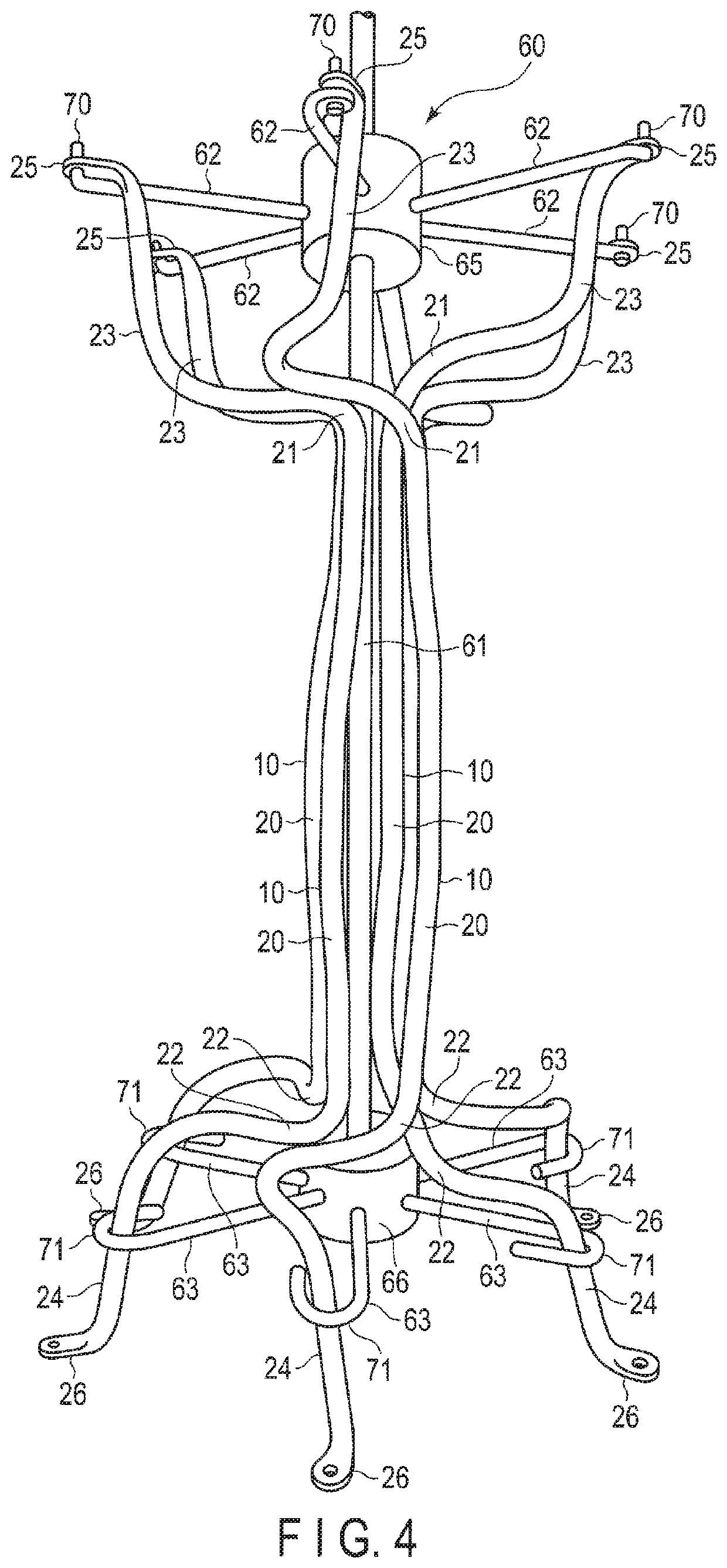 Stabilizer for vehicle, and shot peening jig for stabilizer