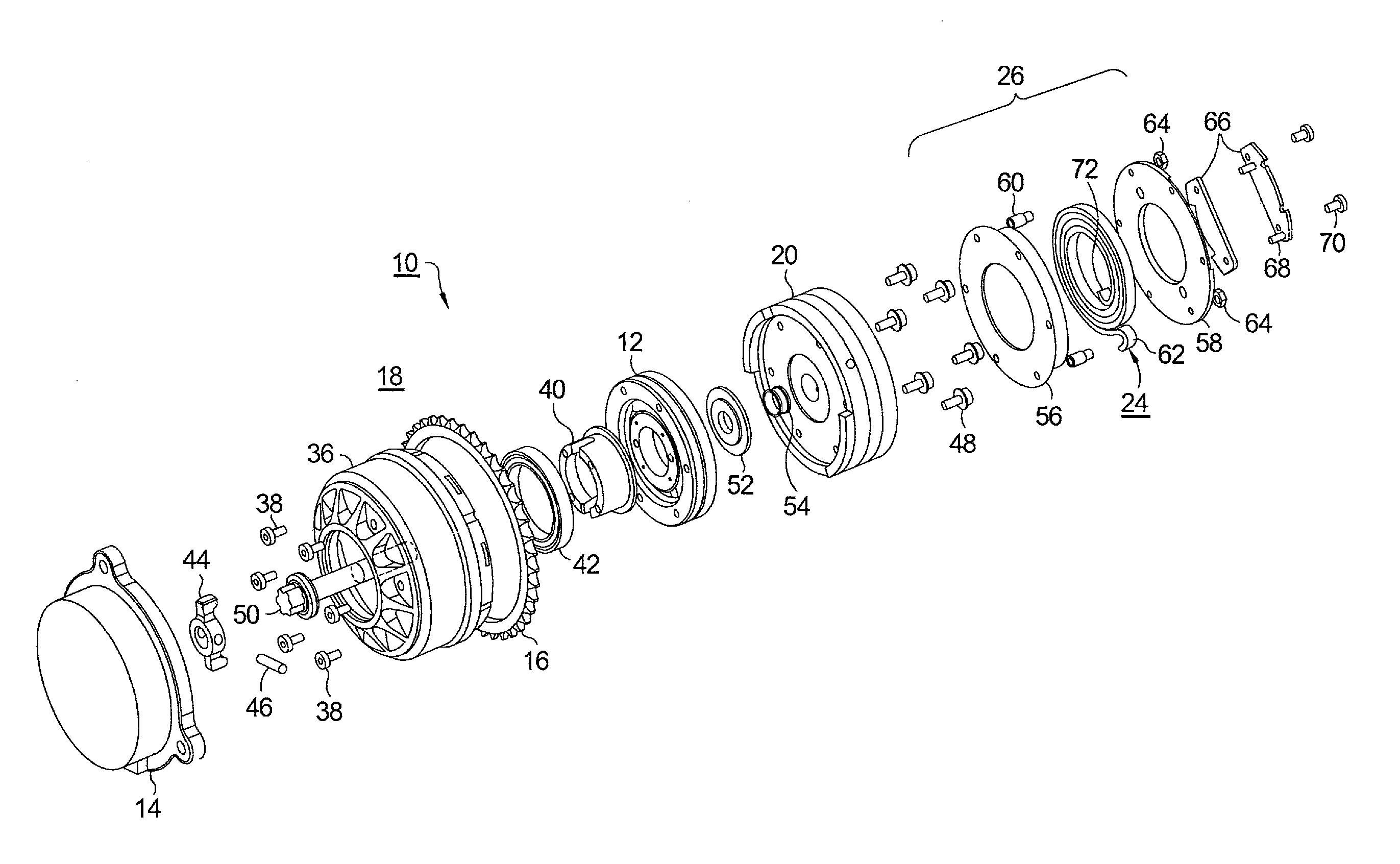 Harmonic Drive Camshaft Phaser with Bias Spring