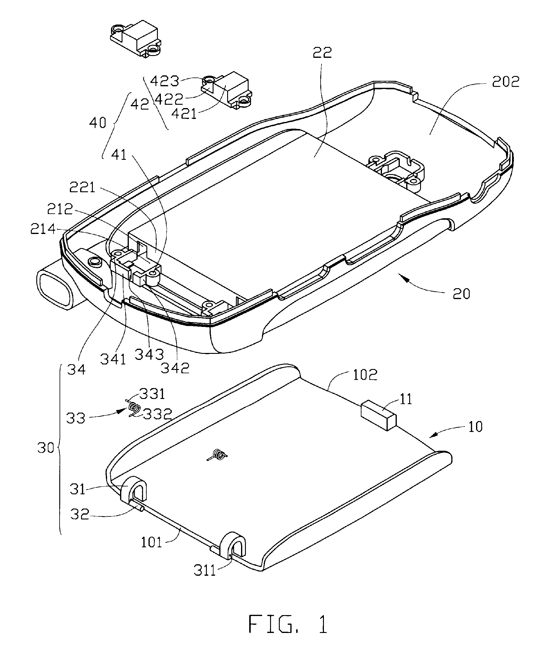 Battery cover mechanism