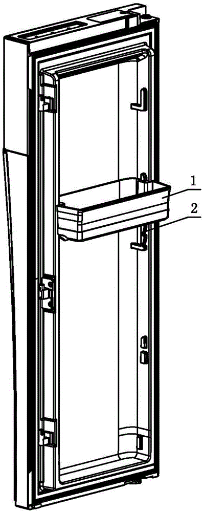Adjusting structure of refrigerator storage rack