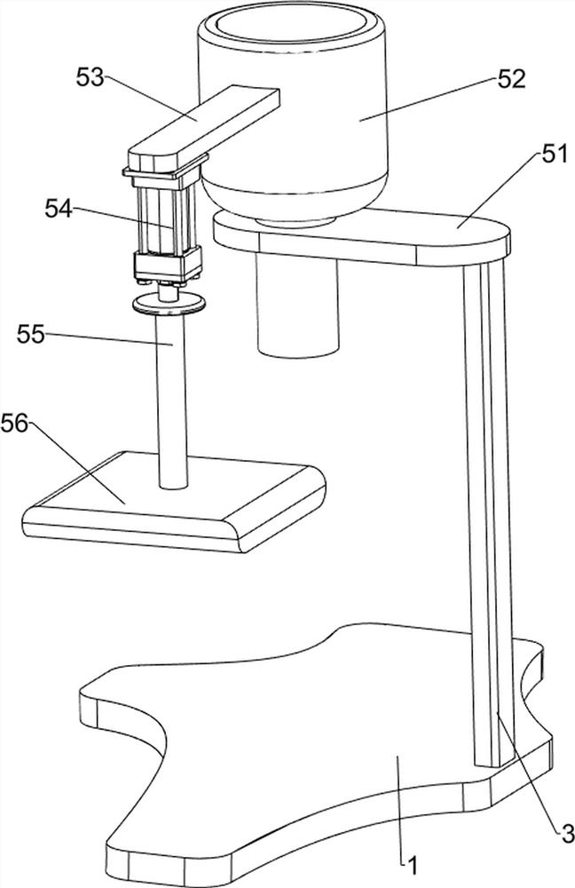 Automatic dough cake forming device for food production
