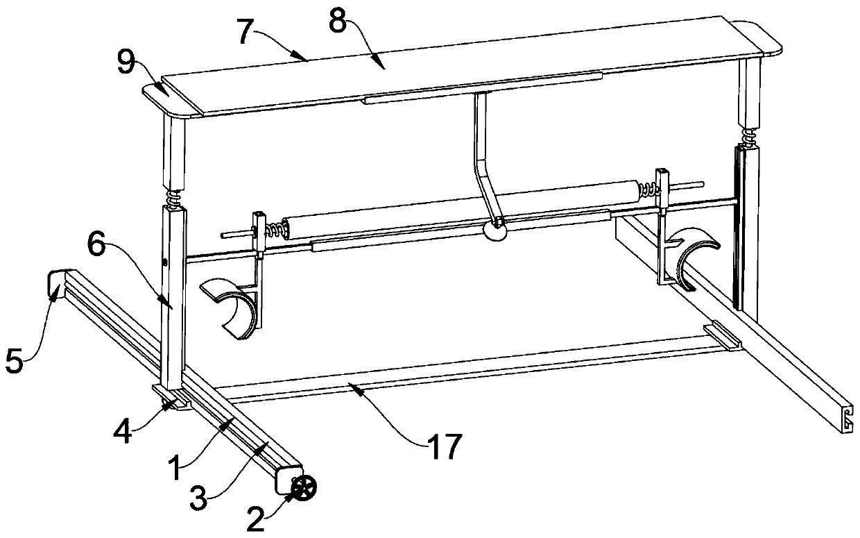 Medical clinical treatment auxiliary surgery device for gynecology department