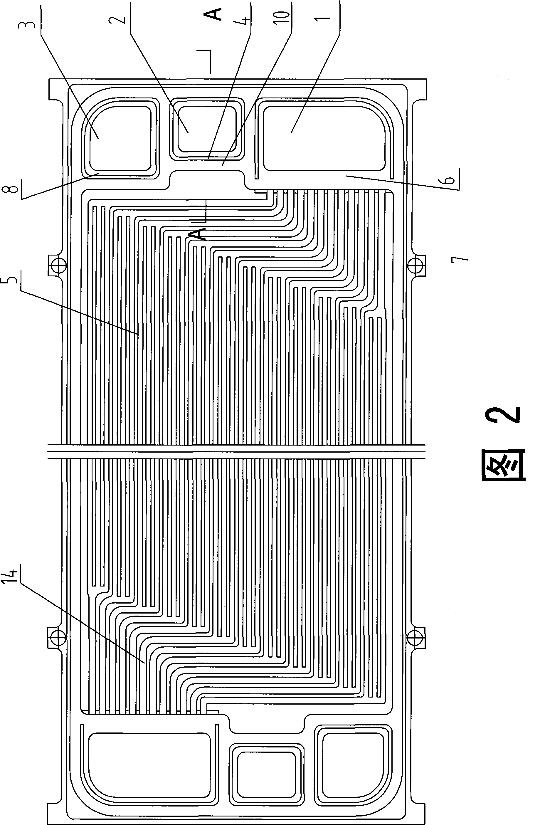 Metal bipolar plate for proton exchange membrane fuel cell