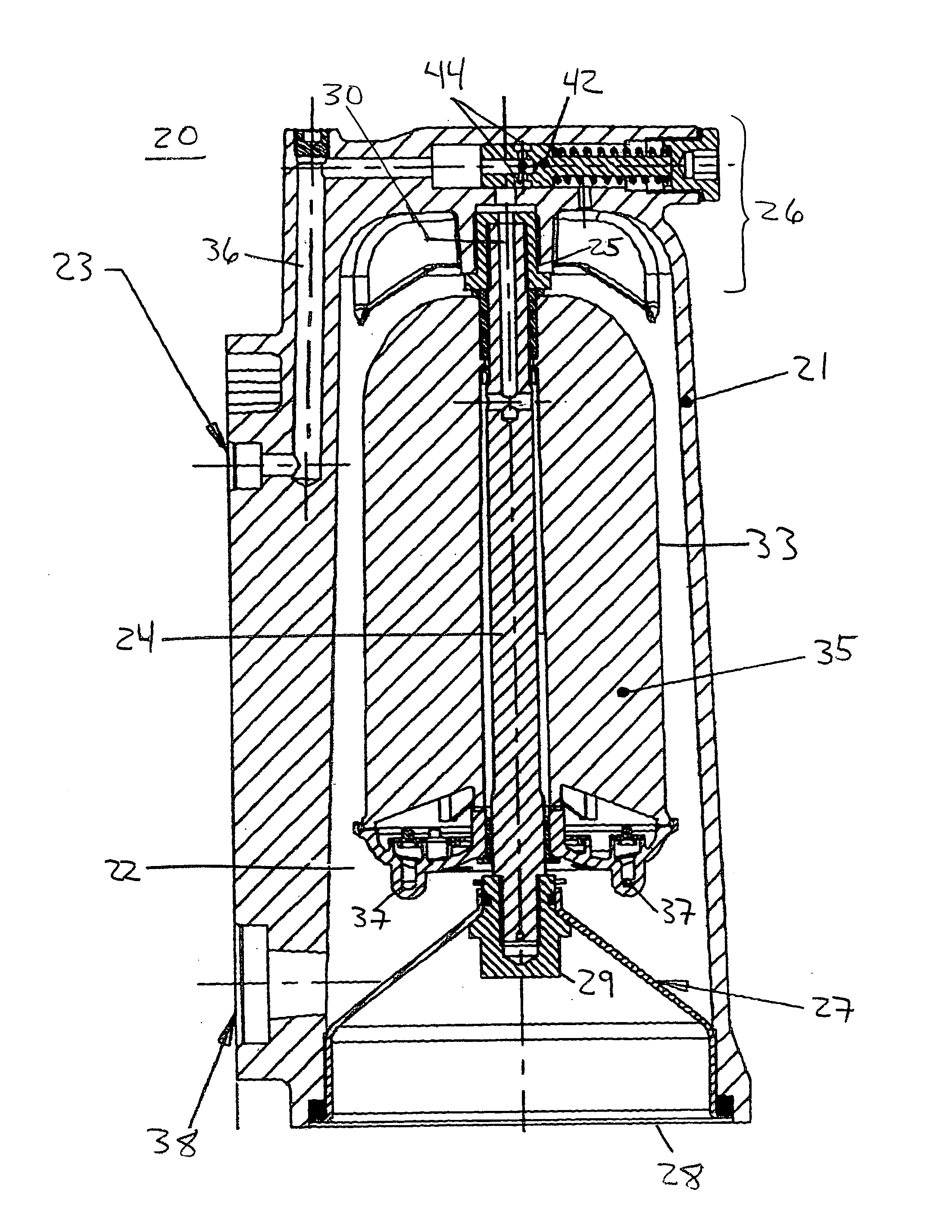Centrifuge purification filter apparatus and method