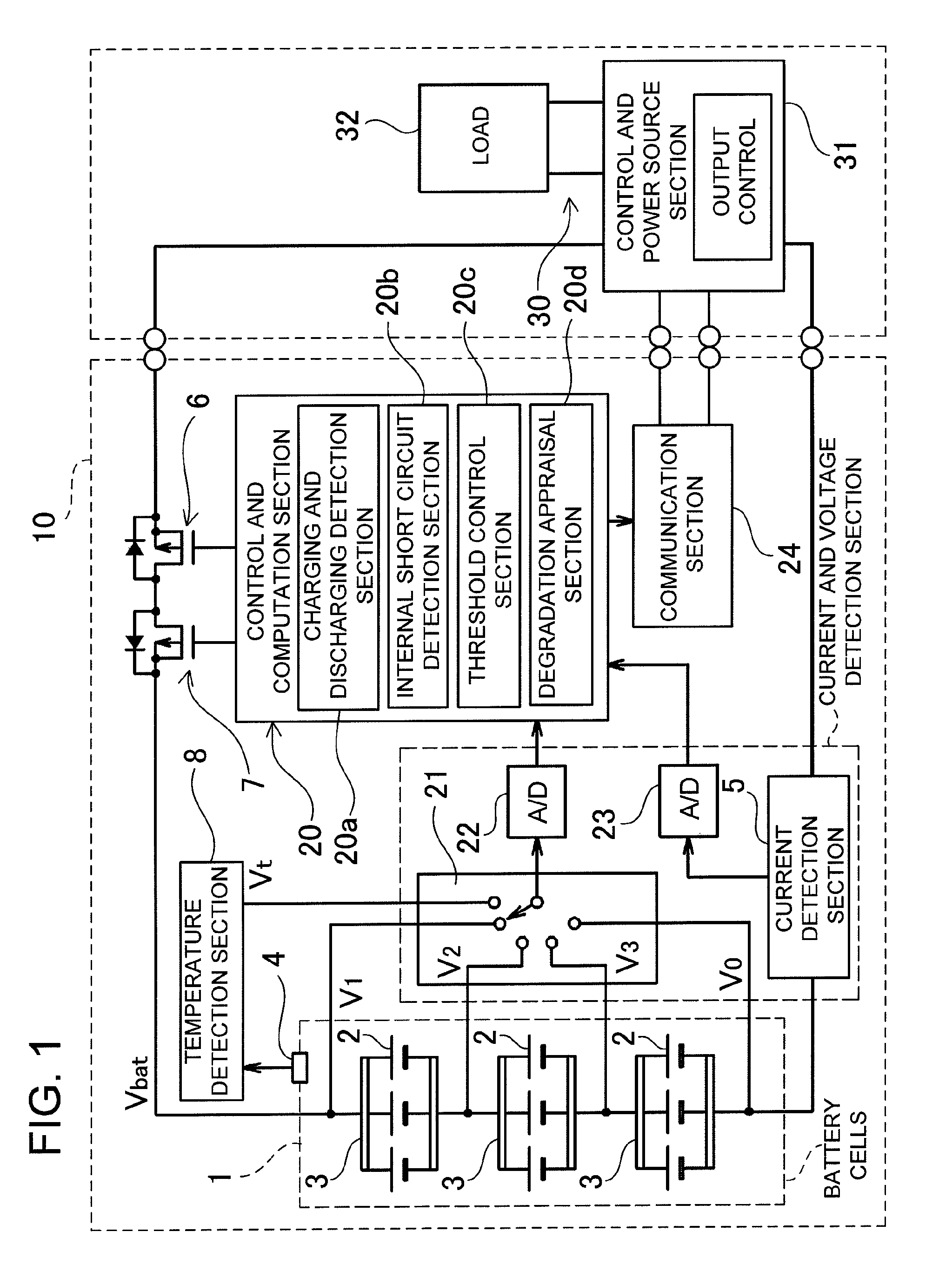 Rechargeable battery abnormality detection apparatus and rechargeable battery apparatus