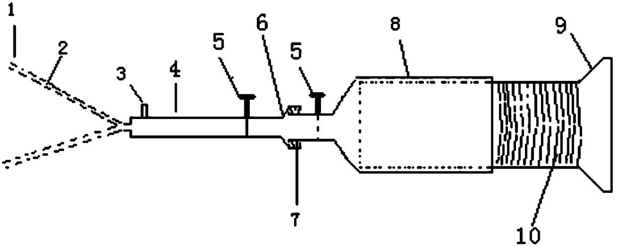 Nasal septum hemostatic drainage device