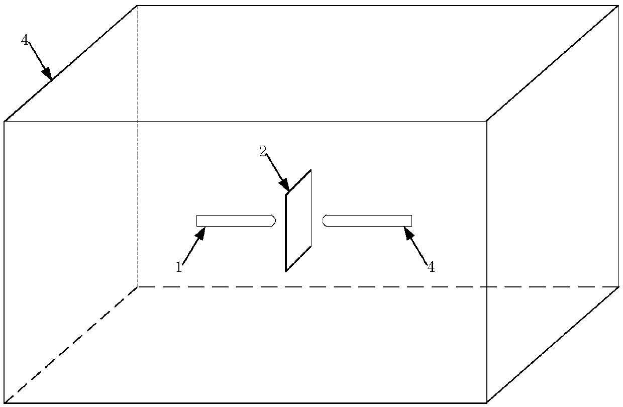 Simulation calculation method for combined gap impulse discharge development process