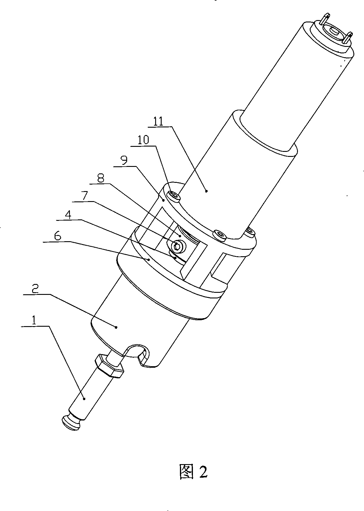 Spherical hinge type joint electric locking device
