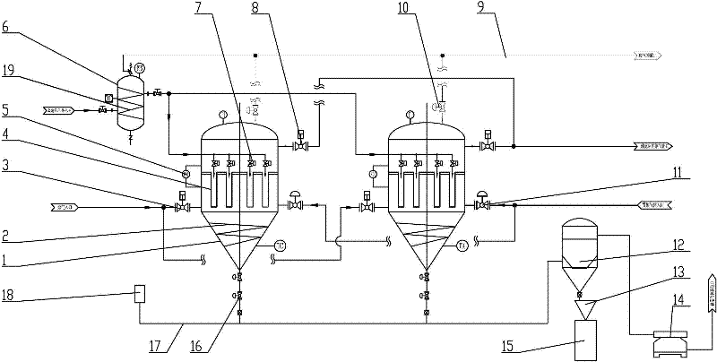 Device and method for recovering silicon dioxide after burning waste gas and waste liquid in polycrystalline silicon industry