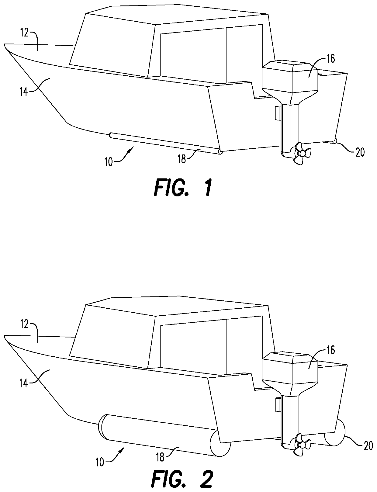Stabilization system for marine vessels
