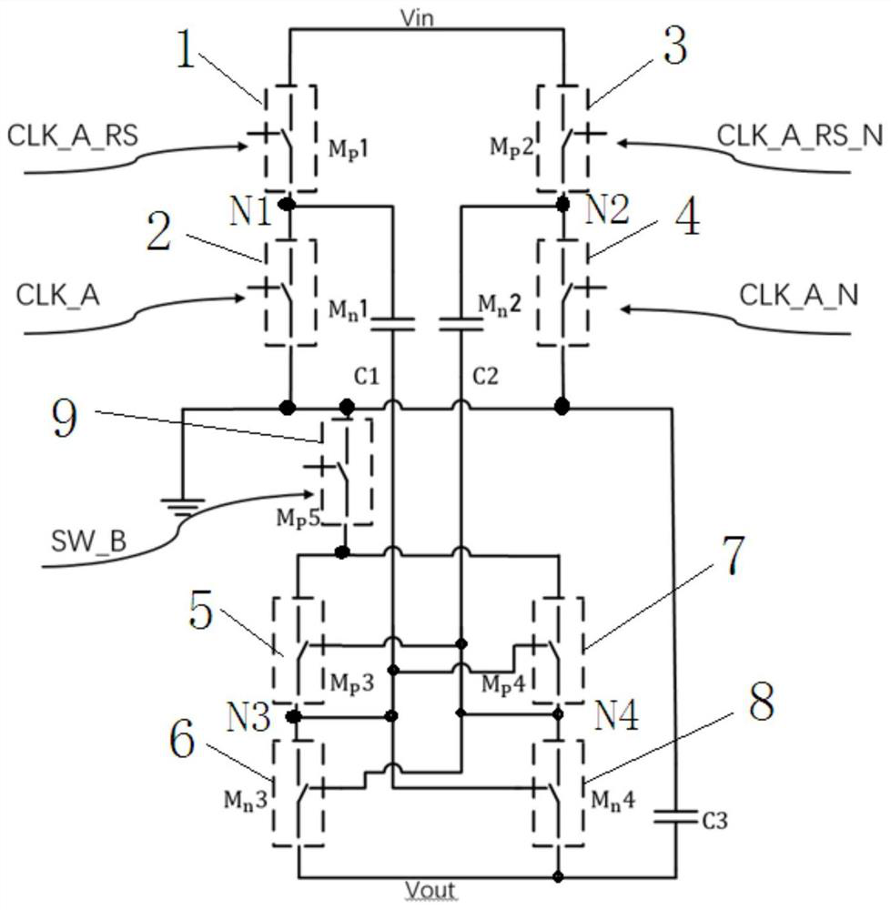 Low-voltage noise charge pump circuit