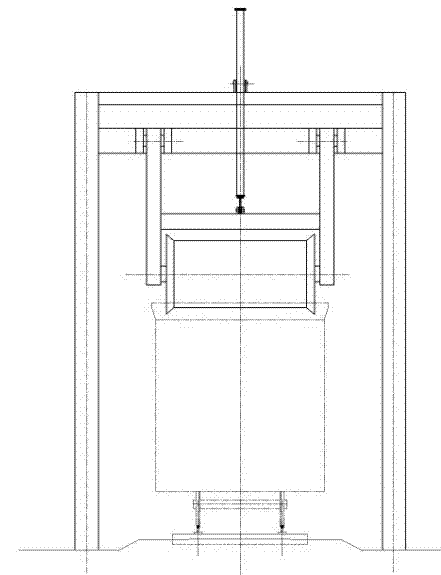 Material leveling and compacting device of compartment