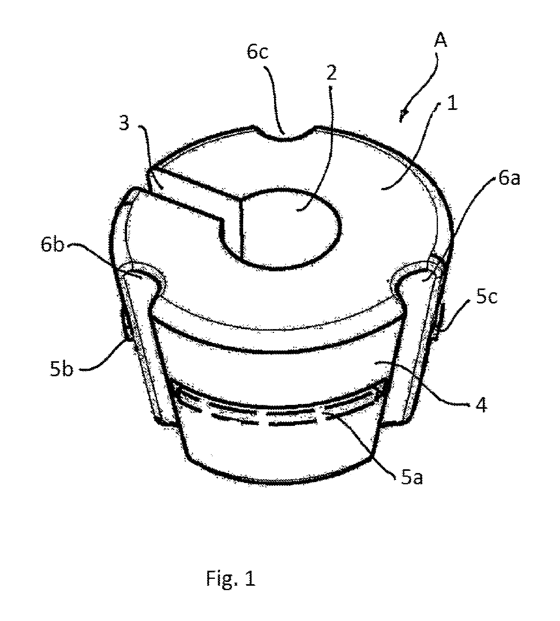 Clamping part and retention device having a clamping part of this type
