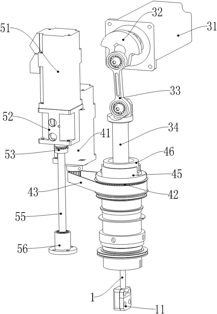 Punching head used for cutting flexible material and control method thereof