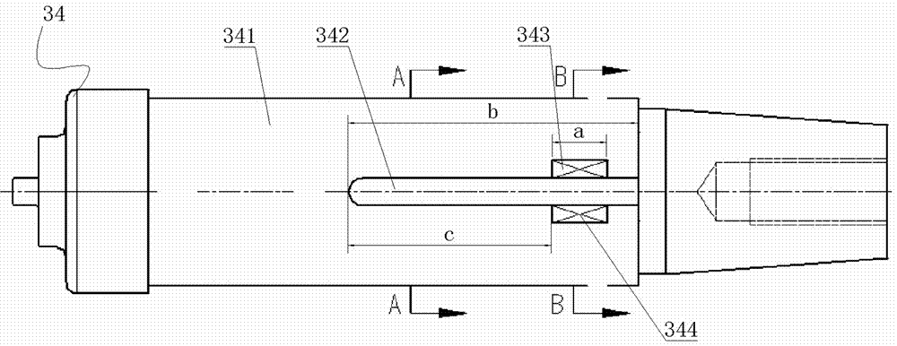 A moving conductive rod, a moving end assembly and an arc extinguishing chamber using the moving conductive rod