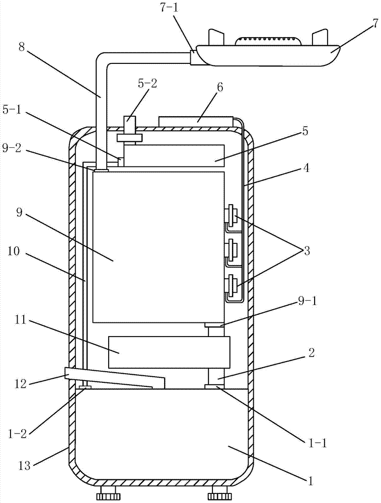 An integrated device for the production and use of indoor hydrogen energy