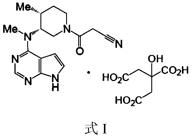 Method for preparingtofacitinib citrate