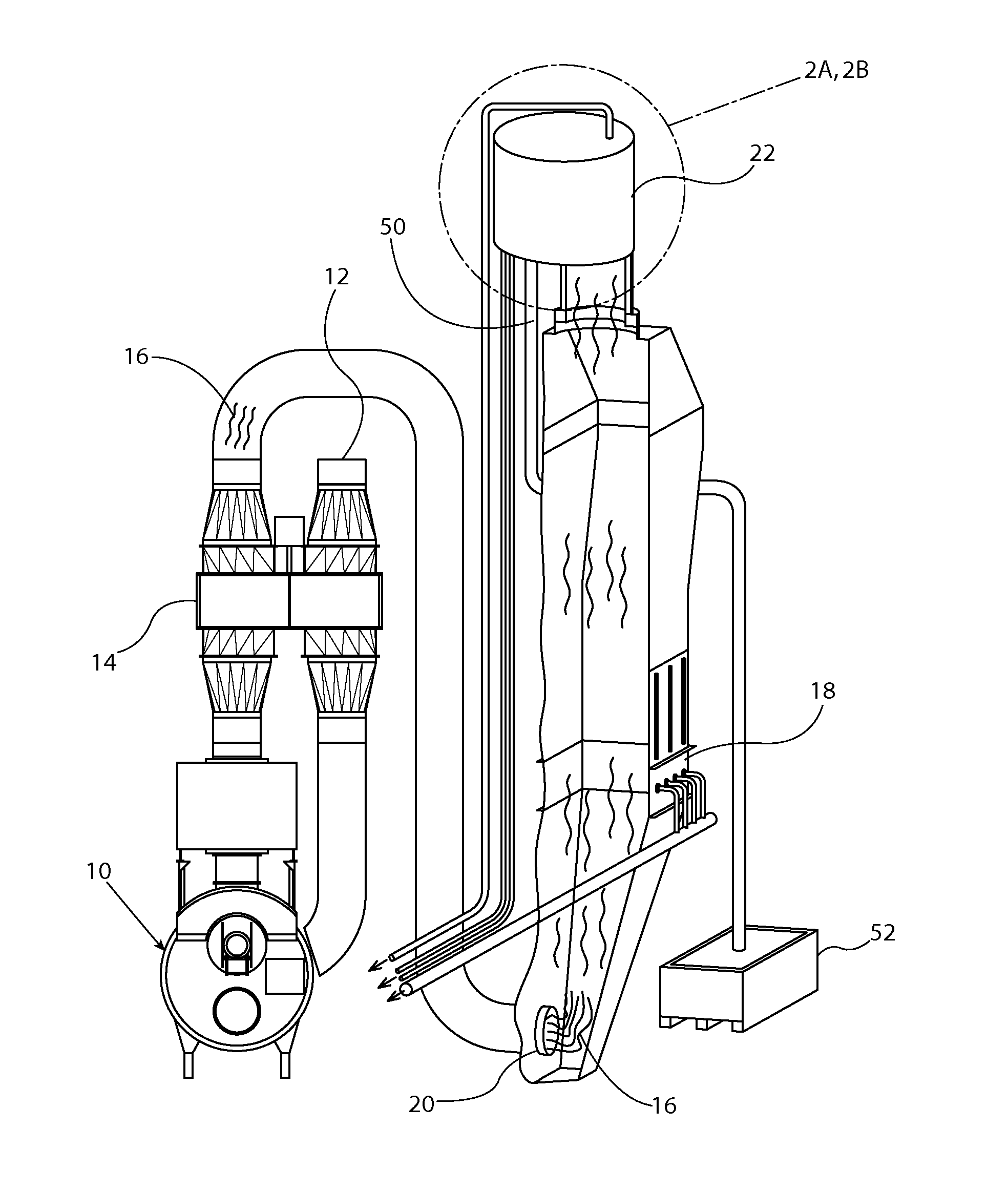 Cleaning stack gas