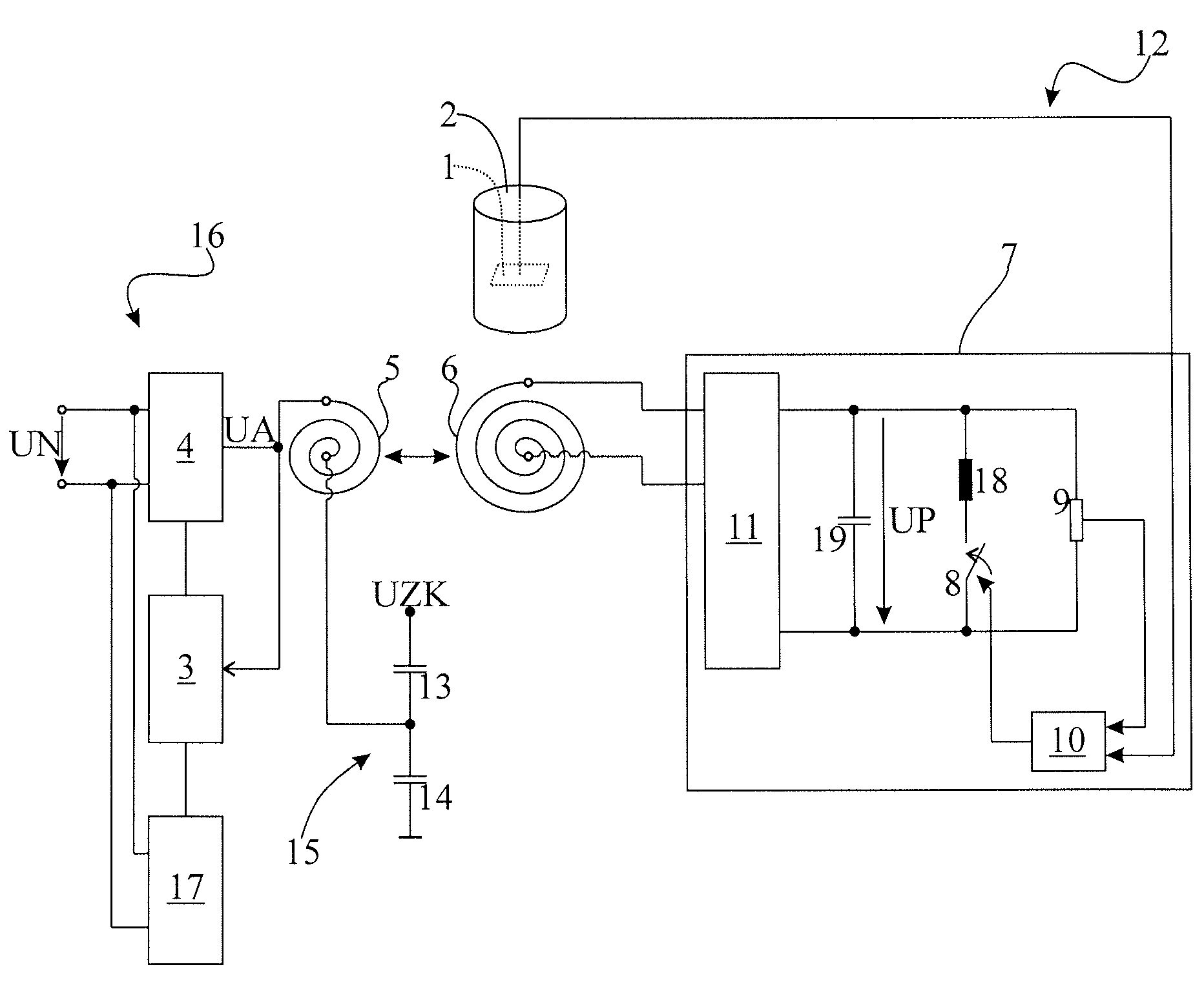 Temperature measurement in a cooking vessel