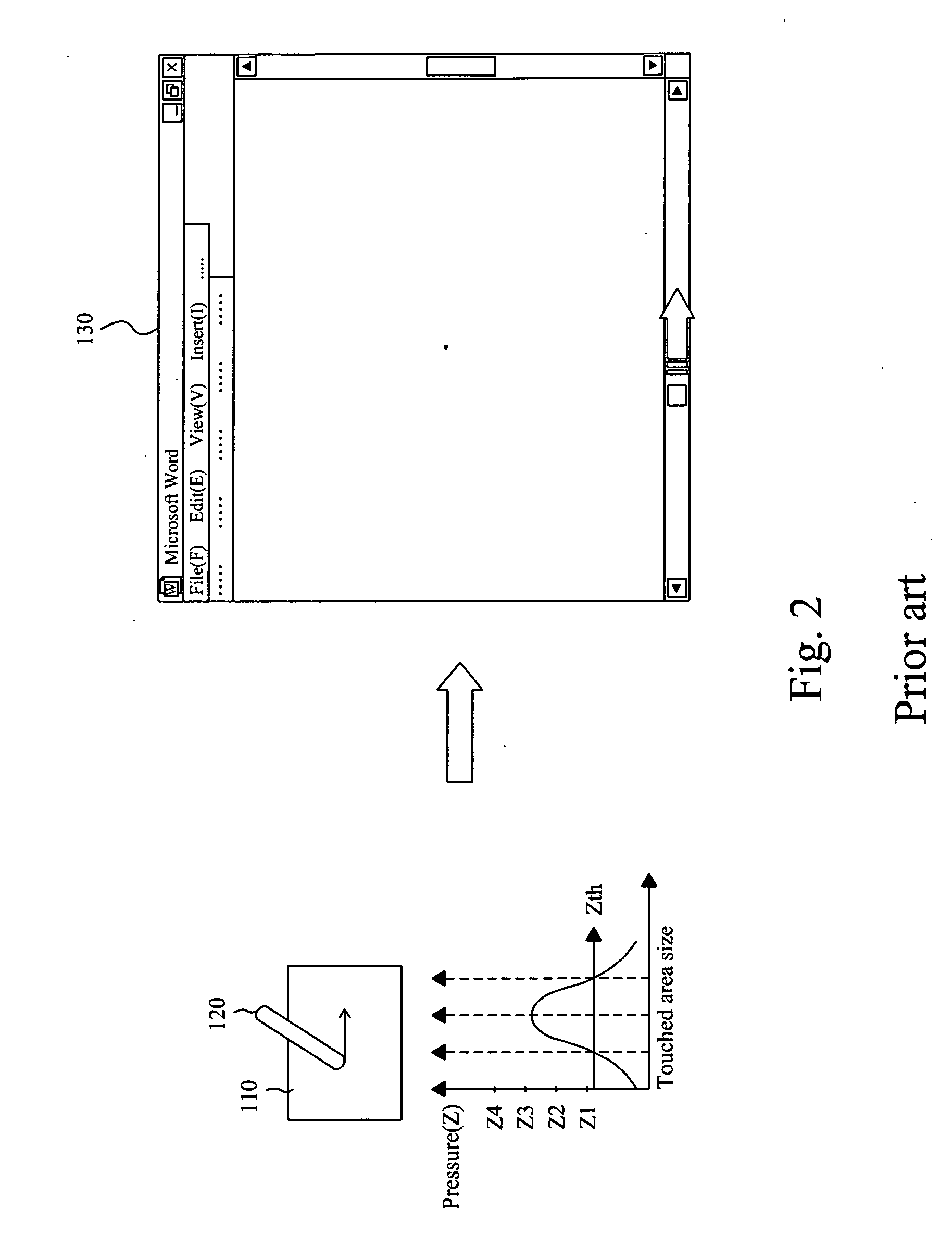 Method for window movement control on a touchpad having a touch-sense defined speed