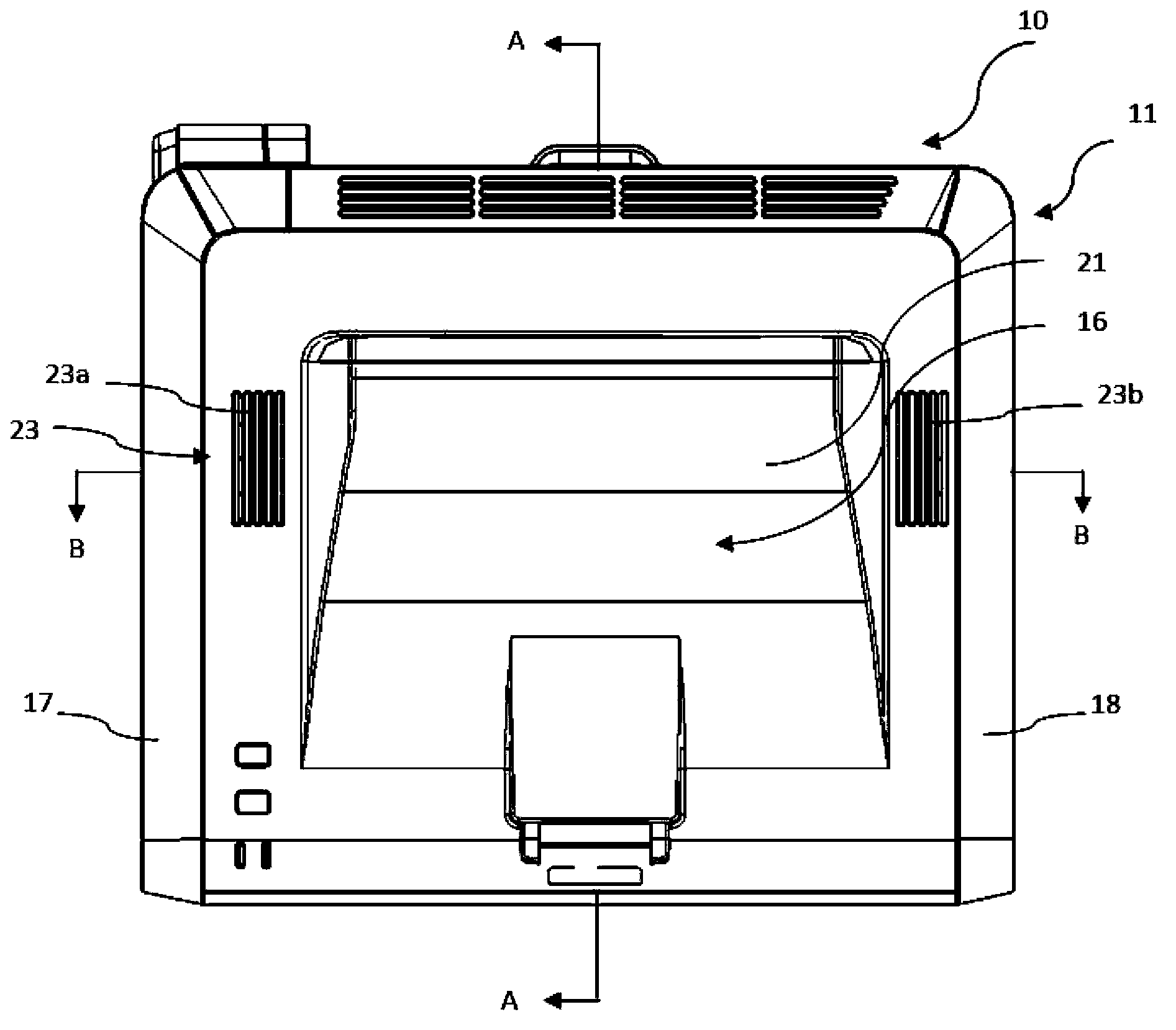 Heat-insulation heat-discharge member and image formation device