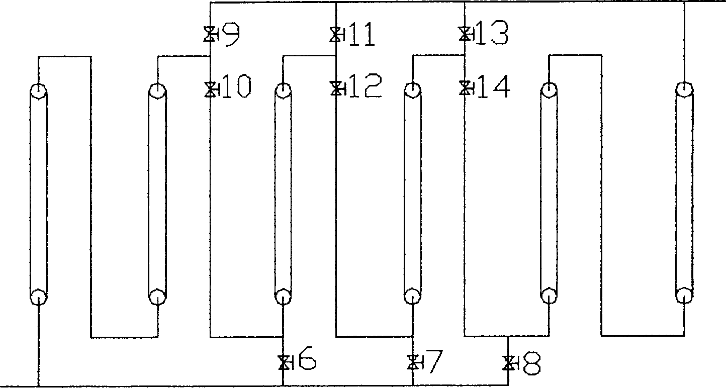 Light catalyst reaction device and processing technique for continuous degrading waste water containing organic contamination