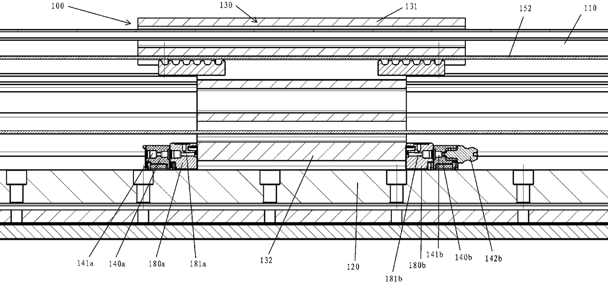 Linear sliding table and linear module with same