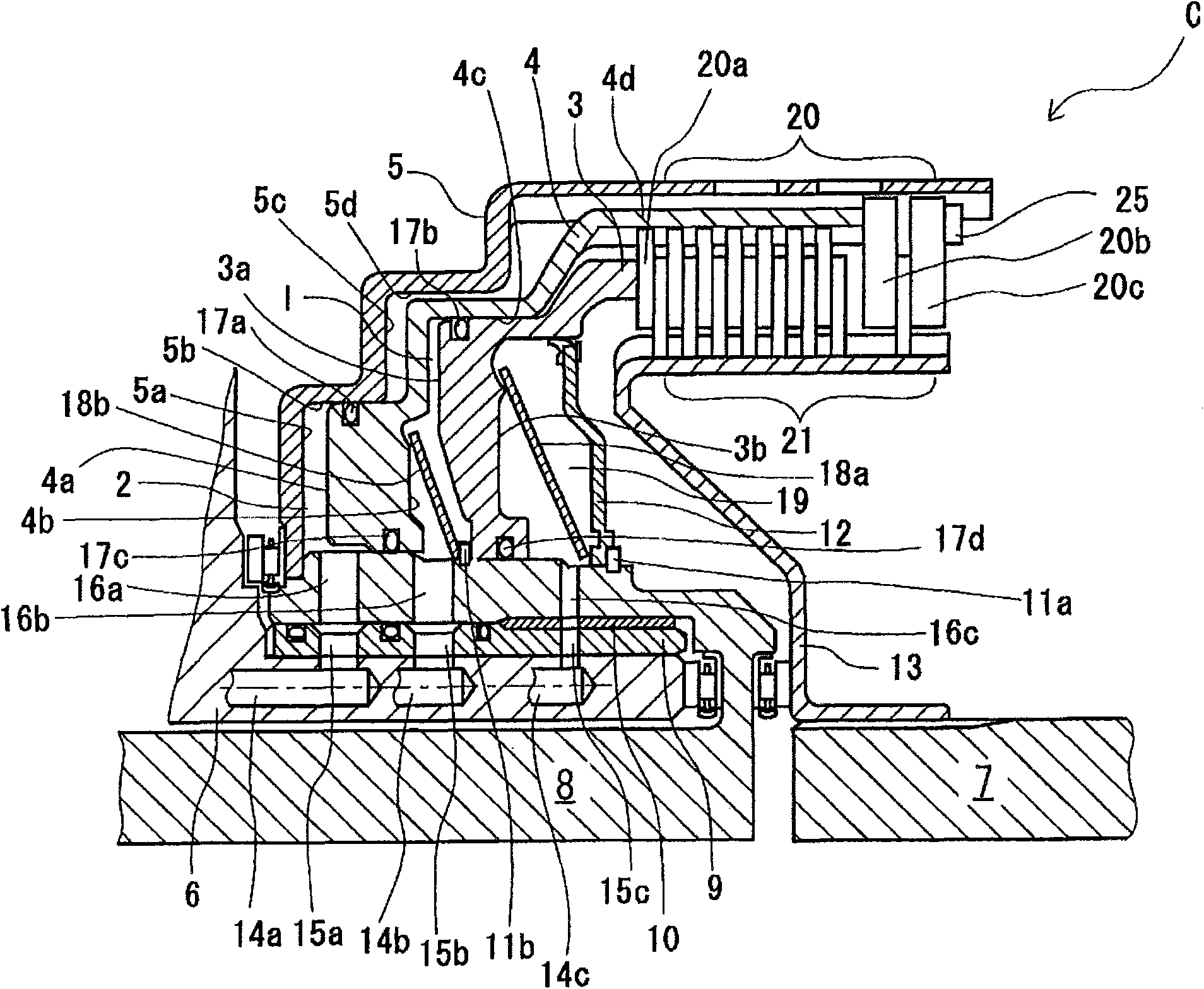 Multi-plate frictional element