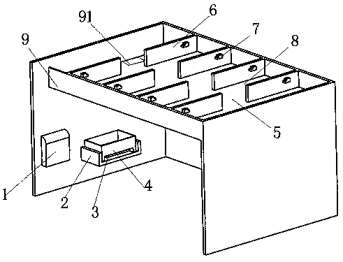 An intelligent storage ceiling device