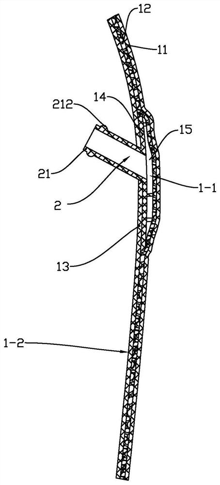 Nose sticking type partitioned mask