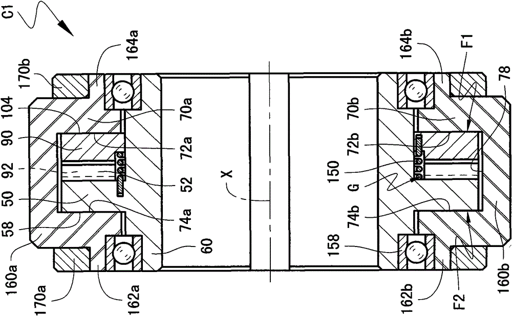One-way transmission mechanism with double-acting continuous output