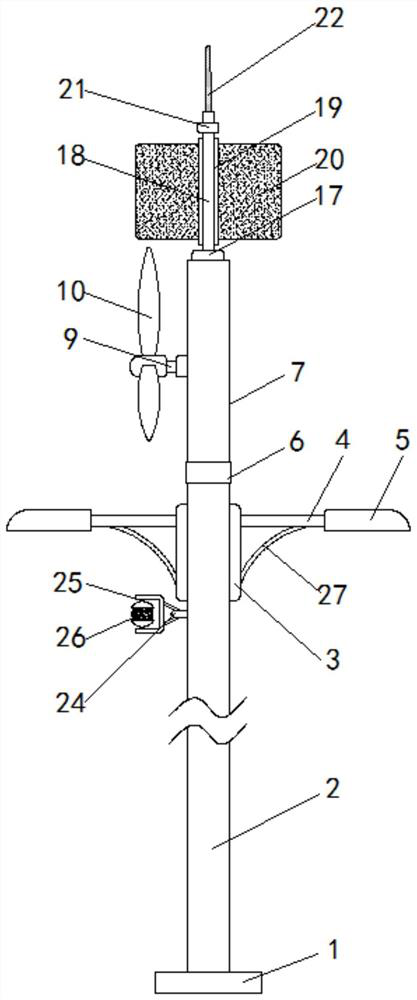 New energy street lamp with wind power guiding function