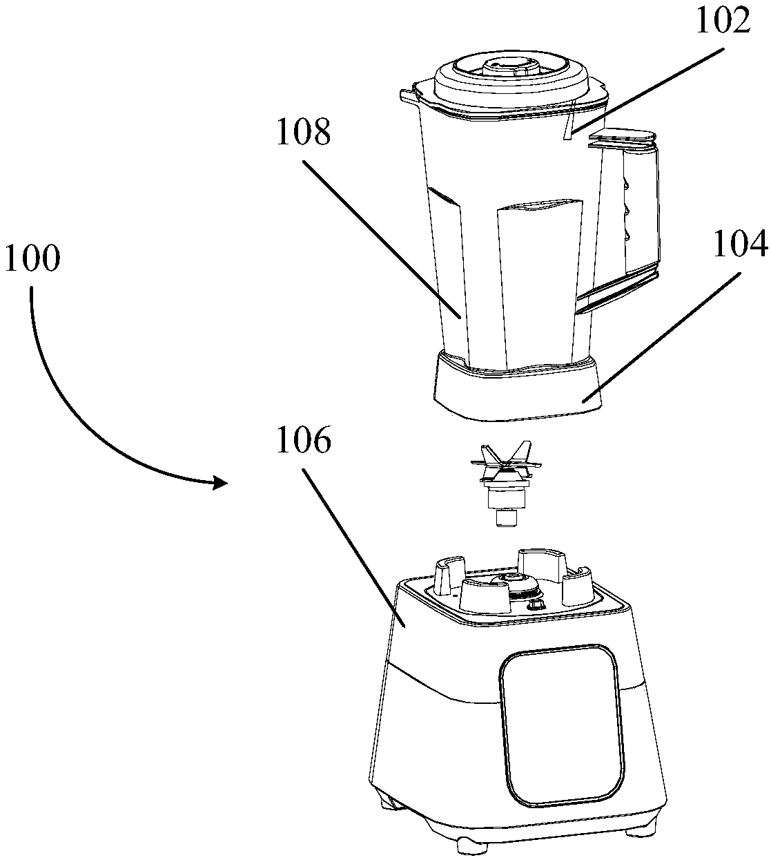 Food processor and overflowing-preventing detection method