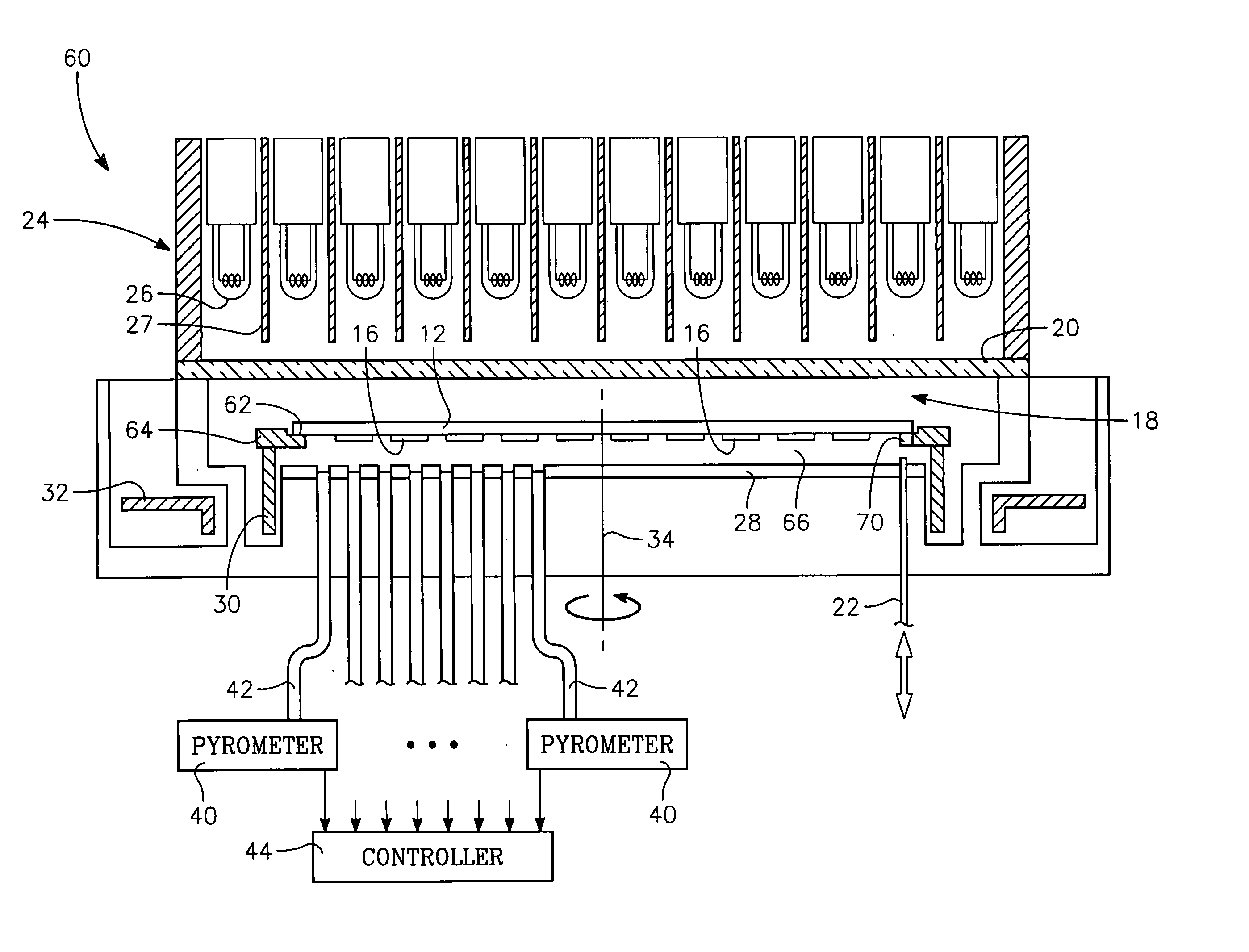 Backside rapid thermal processing of patterned wafers