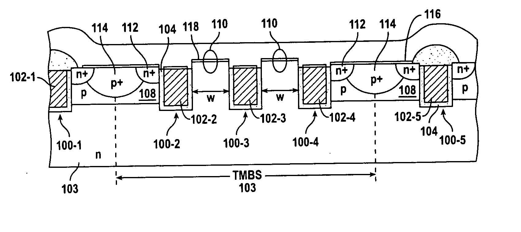 Optimized trench power MOSFET with integrated schottky diode