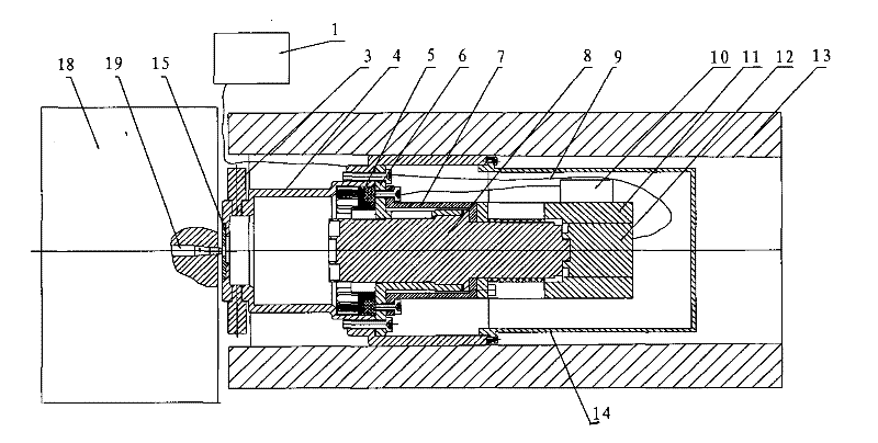 Non-contact artillery breech firing pin deviation detecting system