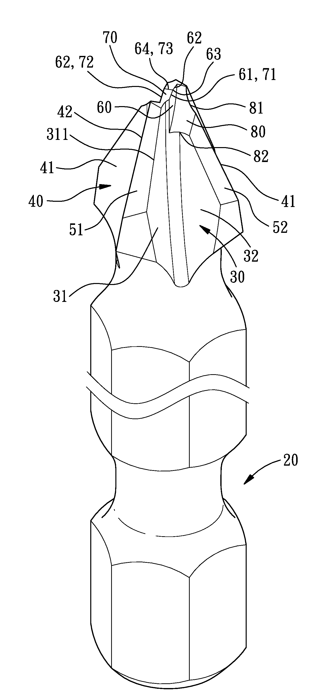 Tool head structure