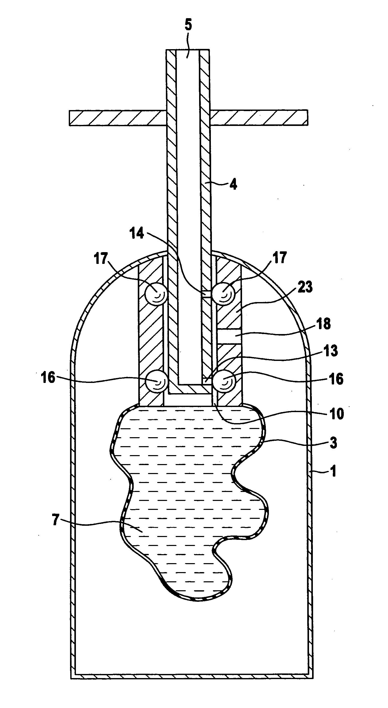 Apparatus for dispensing an atomized liquid product