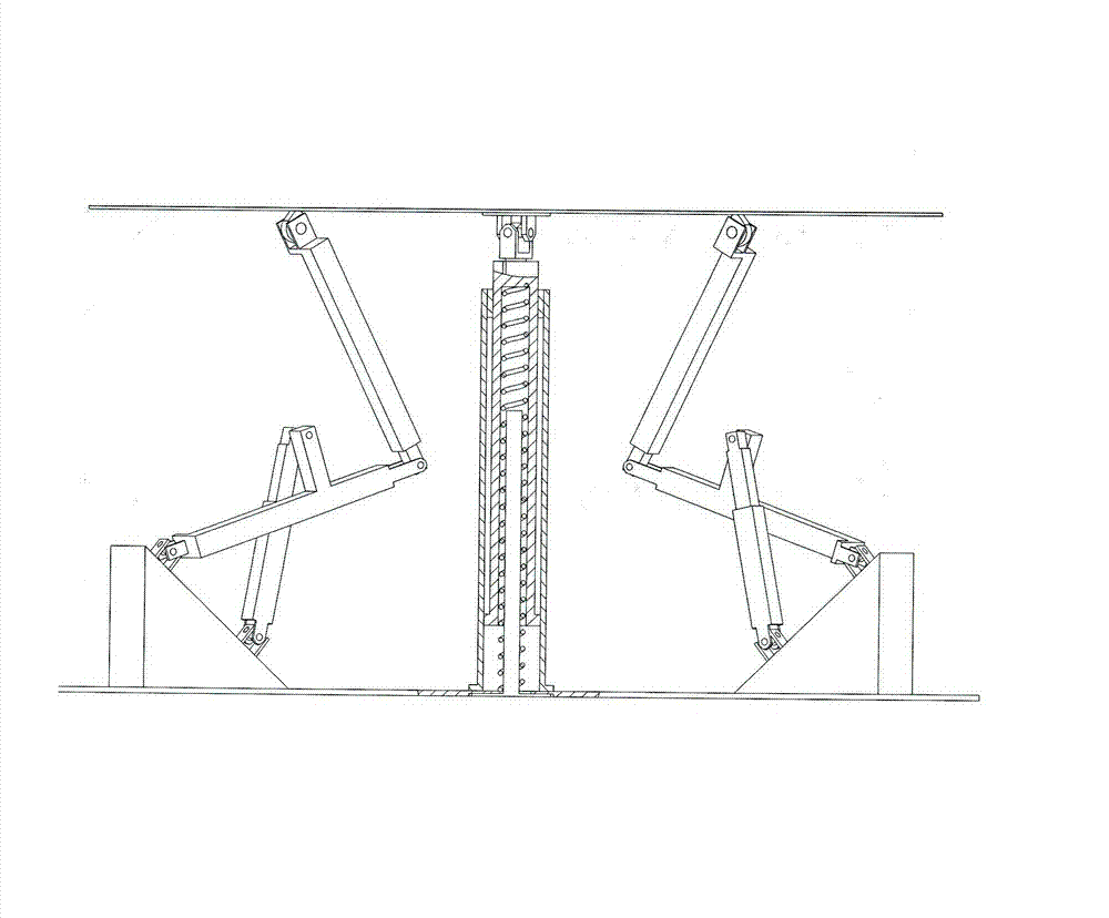 Self-balanced parallel movement simulator of two-freedom degree closed loop