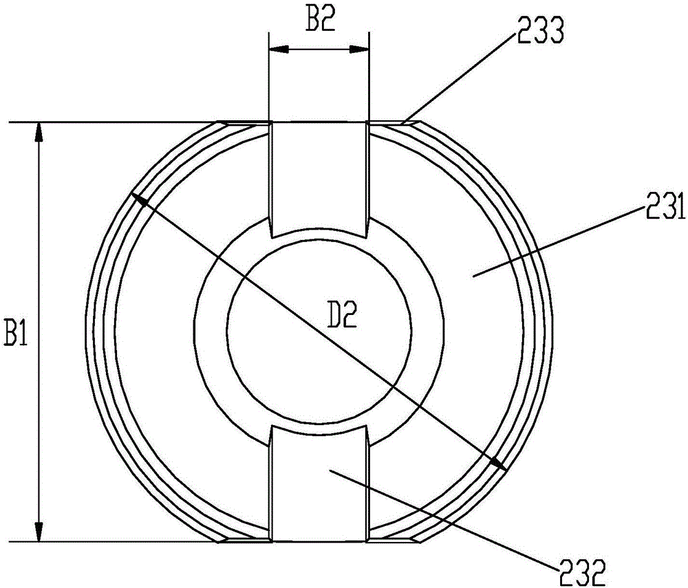 Shaft and hole matching structure capable of oppositely rotating, wind sweeping mechanism and air conditioner