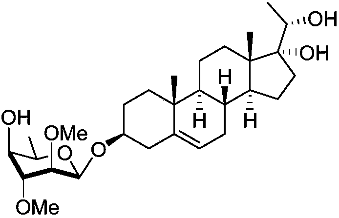 Epigynum auritum pregnane glycoside compound and application thereof