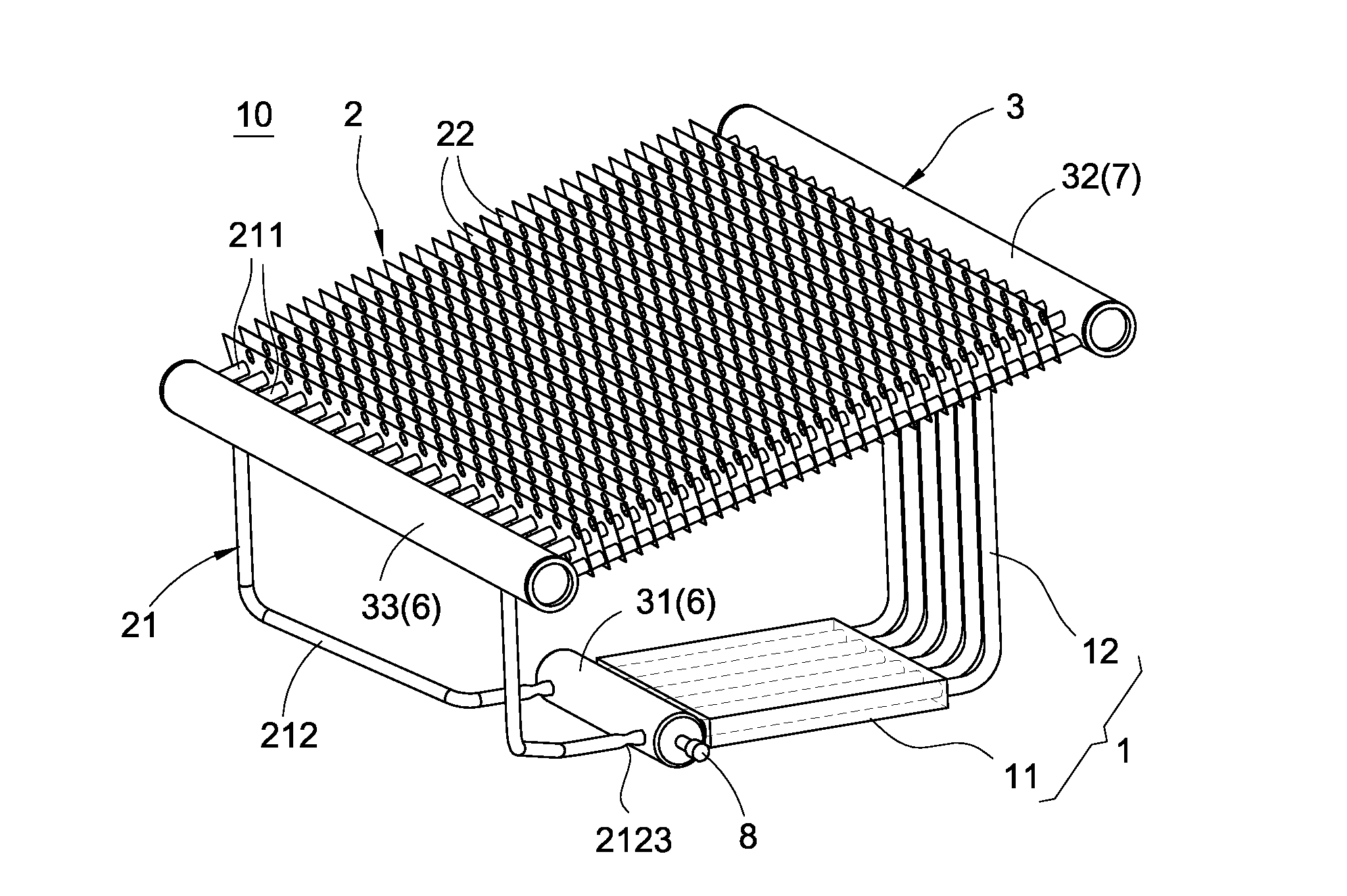 Loop thermosyphon cooling device