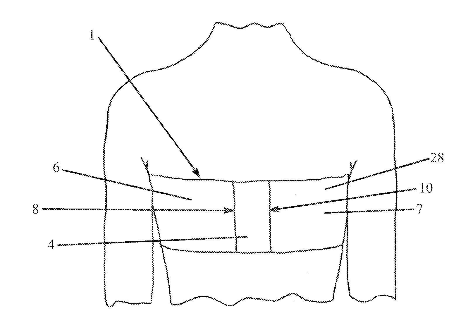 Breast supporting garment