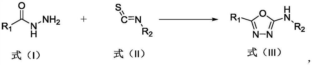 Preparation method of 2-amino-1, 3, 4-oxadiazole compound and prepared compound