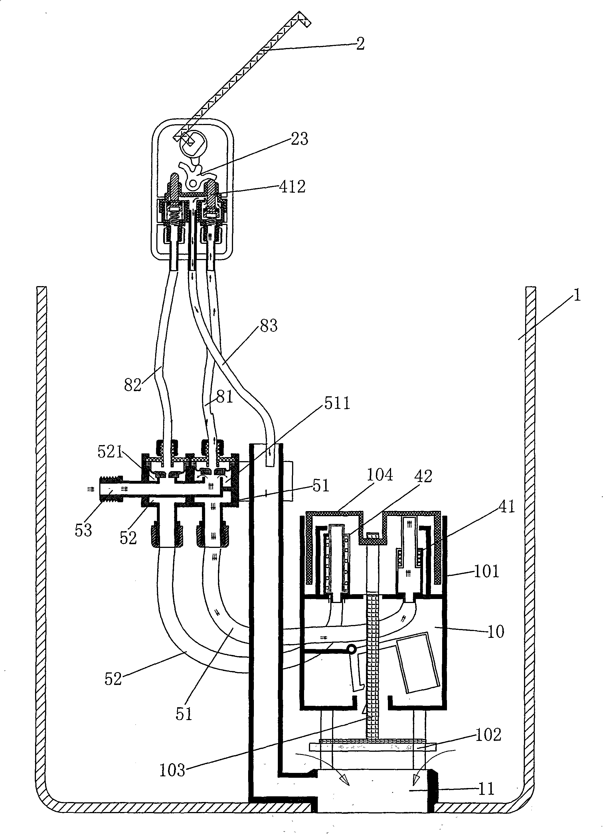 Automatic drainage control device of toilet bowl