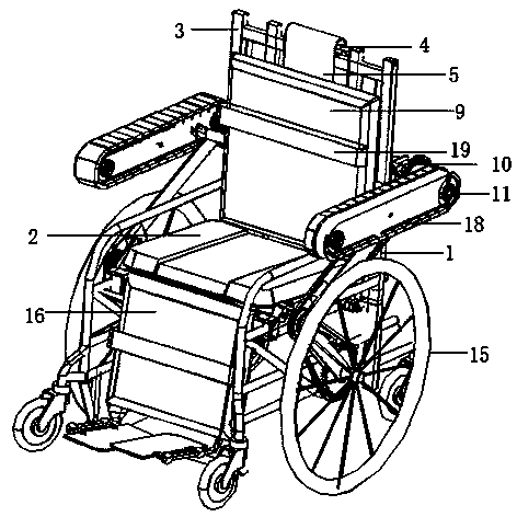 Liftable type wheelchair
