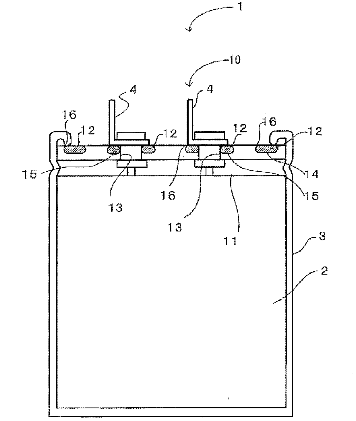 Sealing body for electrolytic capacitor and electrolytic capacitor