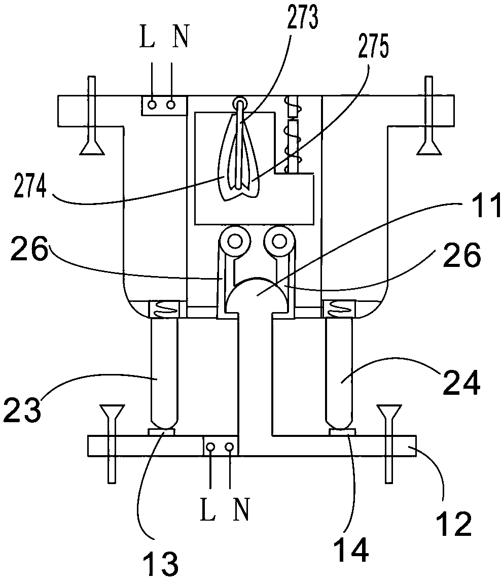 Self-locking power connector