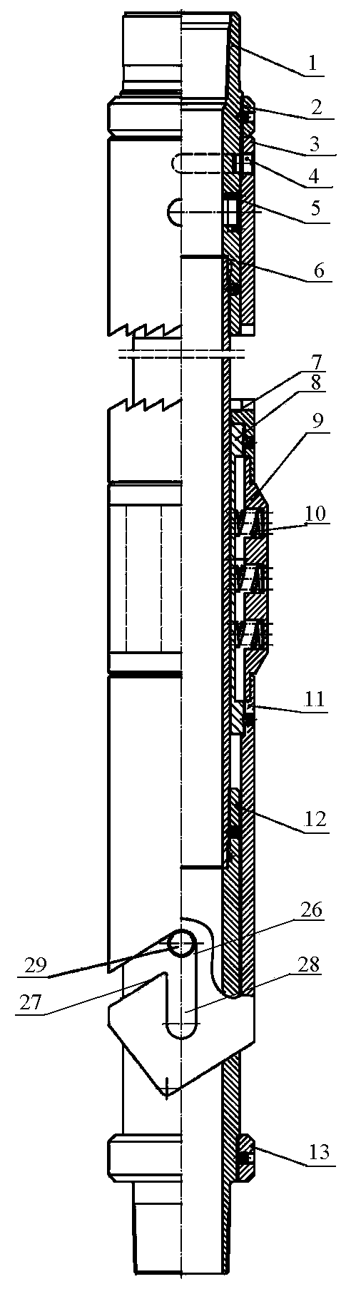 Oil draining device for tubing