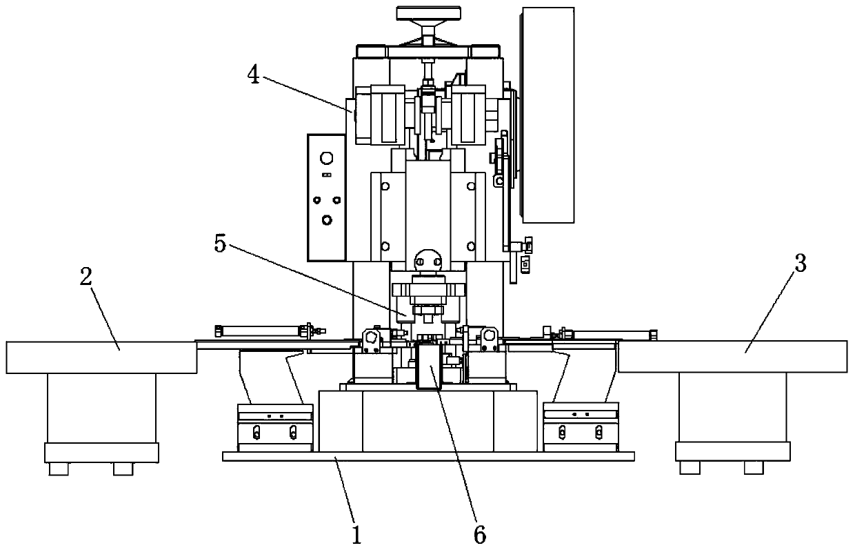 Automatic special riveting machine for motor heat sink